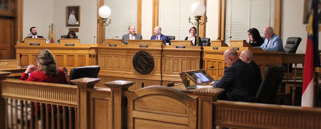 New Bern Board of Aldermen meeting on Feb. 10, 2026 at City Hall. (Photo by Wendy Card)