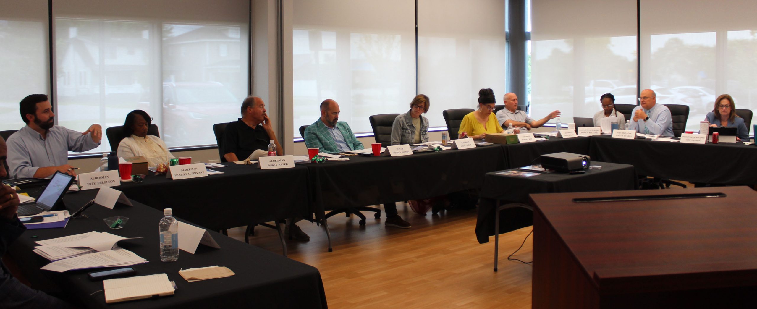 New Bern Board of Aldermen at Stanley A. White Recreation Center on June 16, 2025 in New Bern, NC.