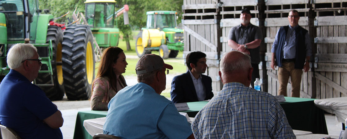 Roundtable discussion between U.S. Department of Agriculture Secretary, Department of Labor Acting Secretary and farmers, ranchers, fishermen, and elected officials on June 1, 2026 in New Bern, NC. (Photo by Wendy Card)