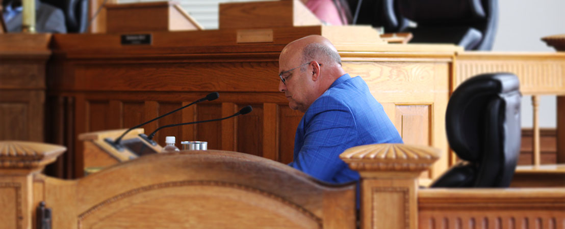 City Manager Foster Hughes at City Hall in New Bern, NC. (Photo by Wendy Card)