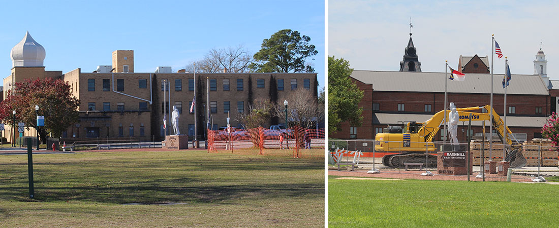 Demolition of former Sudan Temple in New Bern, NC. (Photos by Wendy Card)