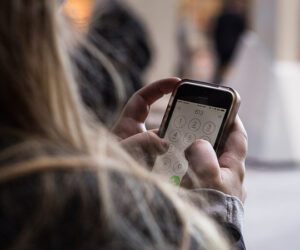 Woman calling on mobile phone