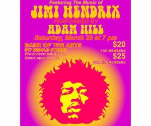 At the Gallery poster of Jimi Hendrix