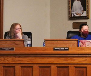 Alderman Bengel and Alderwoman Harris at New Bern BOA meeting