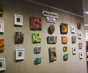 Veronica Campos-Hallstrom's artwork on display at the New Bern-Craven County Public Library