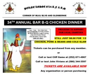 Berne Lodge BBQ Chicken Fundraiser