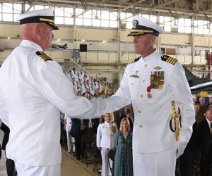 Captain Douglas Stephens Change of Command