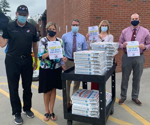 CarolinaEast receives Domino's Pizza