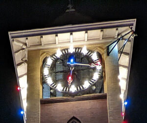 New Bern City Hall Clock (photo by Elaine Rouse for New Bern Now)