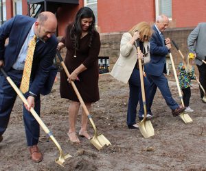 New Bern Board of Aldermen Groundbreaking Ceremony for City Hall Elevator