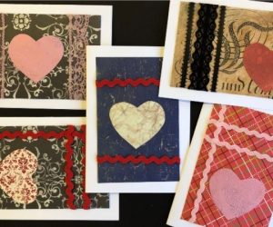 Valentine's cards made by students