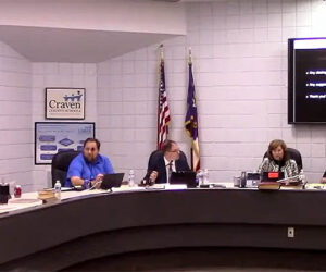 Craven County Board of Education - Screenshot of Video from 1.17.23 Meeting