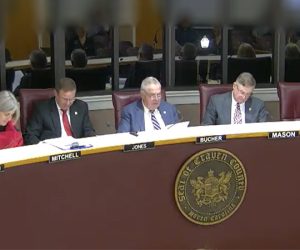 Craven County Board of Commissioners meeting in New Bern, NC.