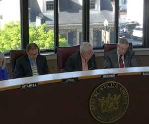 Craven County Board of Commissioners meeting in New Bern, NC on April 20, 2026 (Screenshot of video)