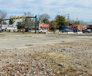 The City of New Bern currently allows the rear portion of the Days Inn property to be used as a public parking space. Photo by Todd Wetherington.