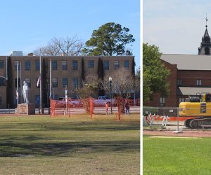 Demolition of former Sudan Temple in New Bern, NC. (Photos by Wendy Card)