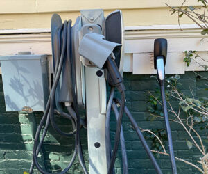 Hanna House Bed & Breakfast's EV charging stations that have been there for the past ten years. Photo by Camille Klotz.