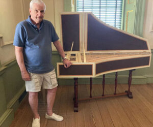 Ernest Miller donates handcrafted harpsichord to Tryon Palace