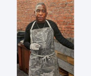 Oil painting of Frankie