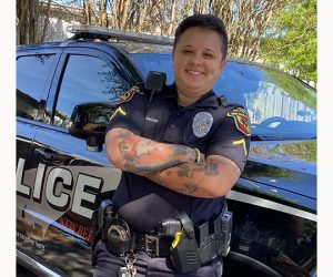 Gabby Barrera in police uniform