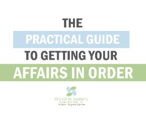 Getting Your Affairs in Order