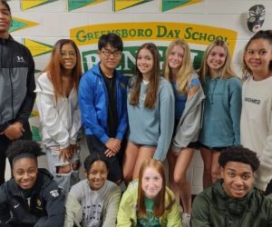 Greensboro Day School Students group photo