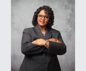 Hazel Royal in business clothes