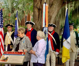 Installation of unveiling of a new interpretive sign