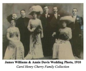 James Williams and Annie Davis Wedding Photo