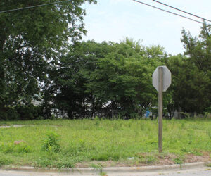 Future site of three small houses on Jones Street.