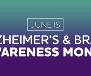 June Alzheimers and Brain Awareness Month banner