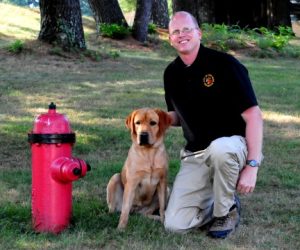 K-9 Darby and Fire Marshal Danny Hill