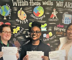Kim Scott, Sakari Burgess, and Dr. Eleanor Patrick