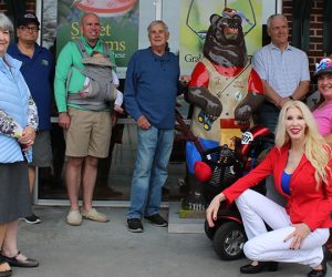 Millet Bird Feeding Bear at Wild Birds Unlimited in New Bern NC