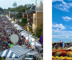 Aerial views of Mumfest