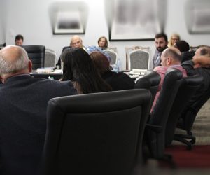 New Bern aldermen hold a retreat on Jan. 7, 2025 at the chamber of commerce in New Bern, NC.