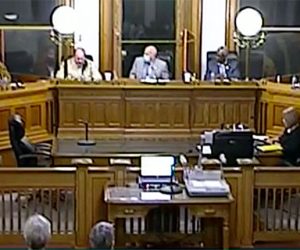 Screen Shot New Bern Board of Aldermen Meeting – March 9, 2021