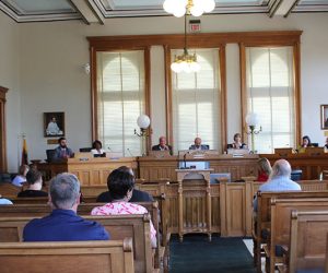The Board of Aldermen meet on June 9, 2026 in City Hall courtroom in New Bern, NC. (Photo by Wendy Card)