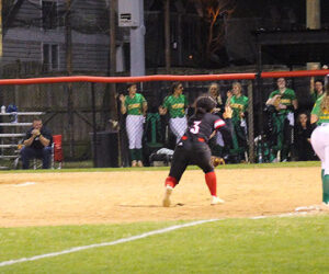 New Bern Lady Bears varsity softball game on March 1. Photo by Wendy Card.