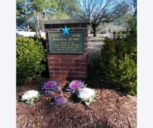Blue Star Memorial Marker in New Bern