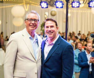 Nicholas Sparks and Dr. Dwight Carlblom at Epiphany School of Global Studies’ Southern Soirée Gala & Auction. (Courtesy)