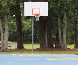 Outdoor basketball court. (Wendy Card)