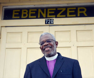 After serving his church and the New Bern community tirelessly for the last 43 years, Pastor Robert Johnson will step down from the pulpit of Ebenezer Presbyterian Church for the last time on May 7. Photo by Todd Wetherington.