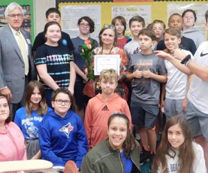 Edward Jones, Mike Bass at Grover C. Fields Middle School