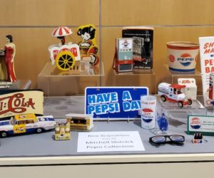 Display of Pepsi related items