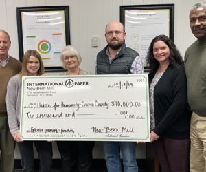 International Paper donation to Craven Habitat
