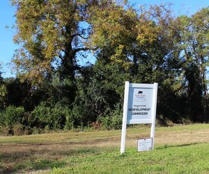 City of New Bern Redevelopment Commission sign. (Photo by Wendy Card)