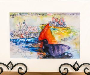 River Raft Race Print