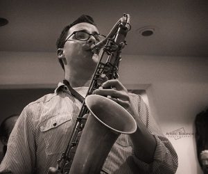 Saxophonist Ben Sparrow