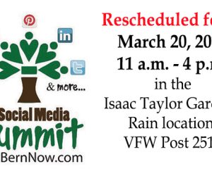 Social Media Summit Rescheduled - March 20